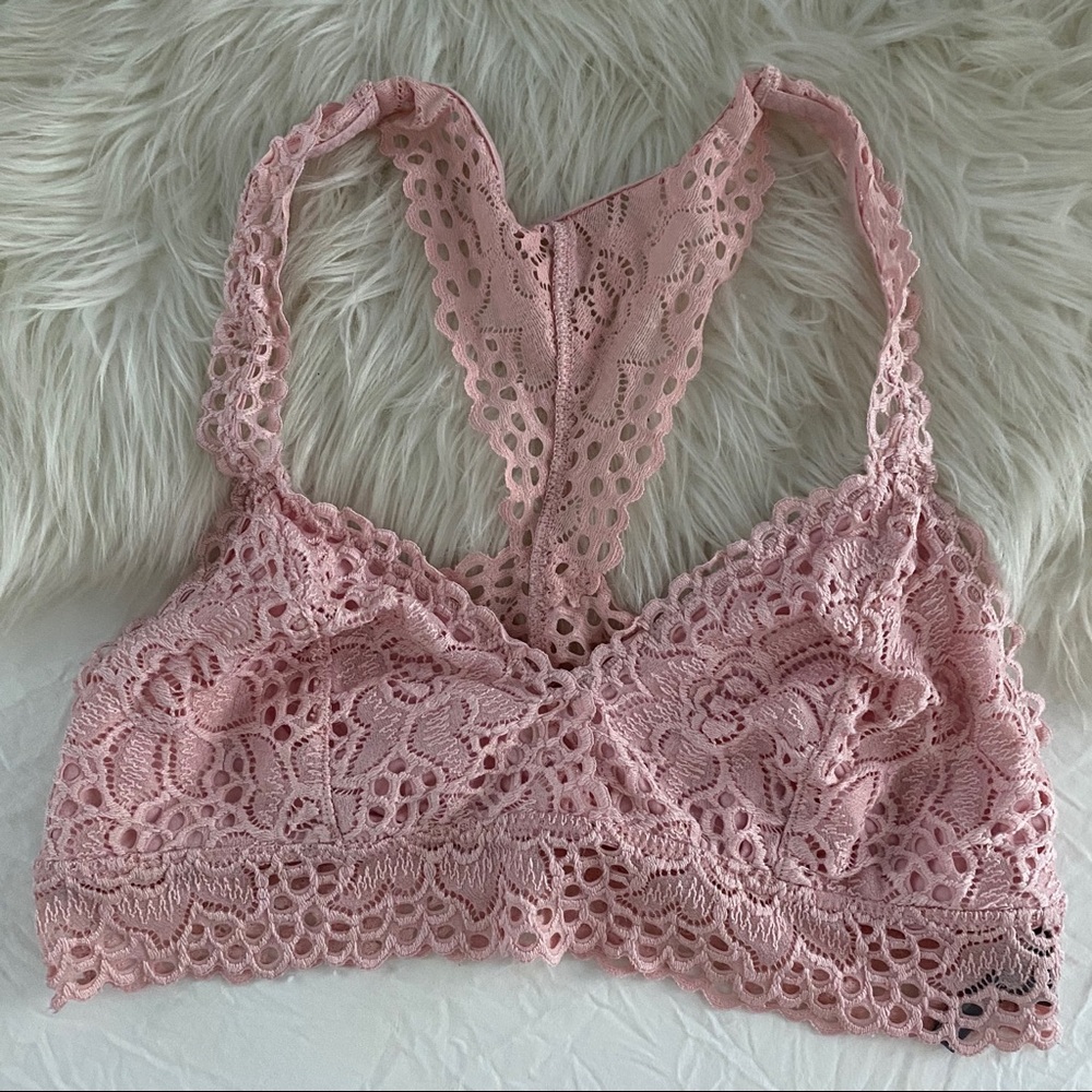 aerie razor back lace brallette